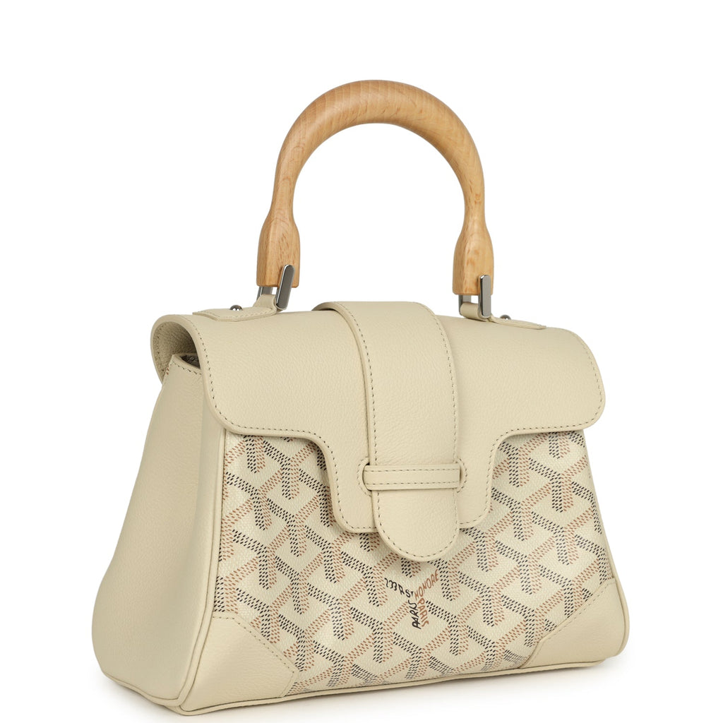 Goyard Goyardine Canvas Sand Soft Saigon Mini Palladium Hardware - Image 3