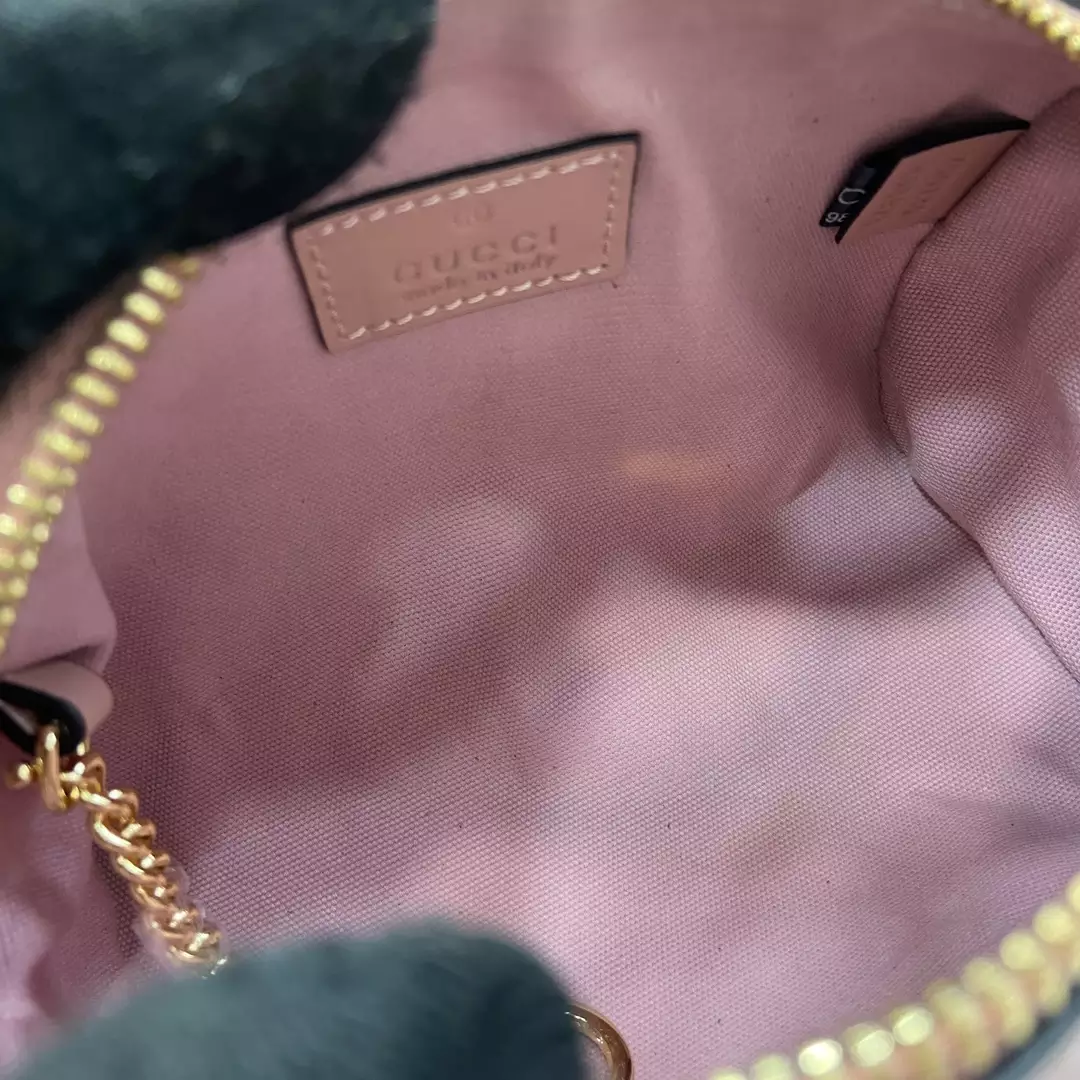 GG Super Mini Top Handle Bag Rose Beige Leather - Repbags.ru - Image 9