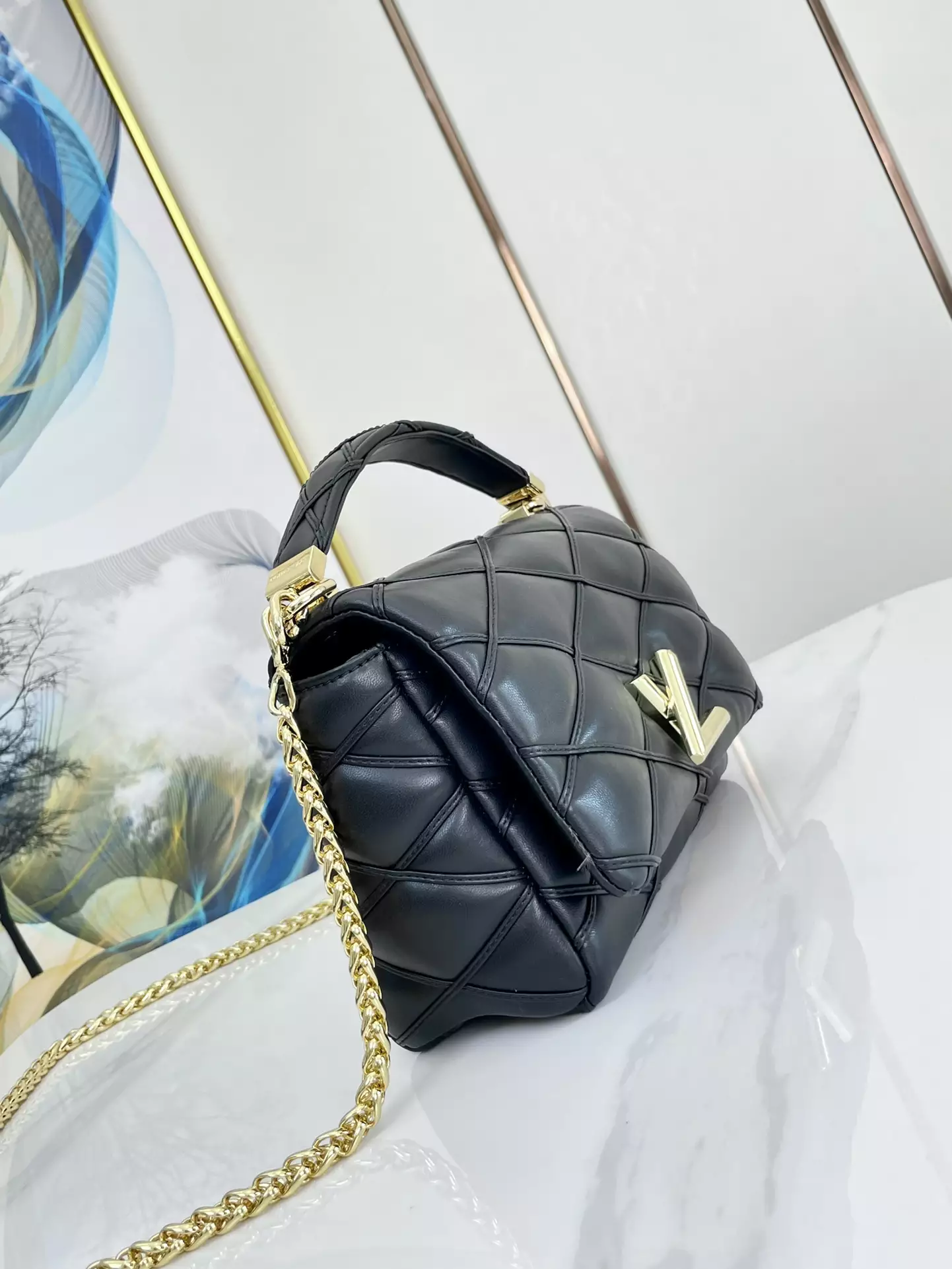 GO-14 MM Malletage Blue Marine Leather - Repbags.ru - Image 4