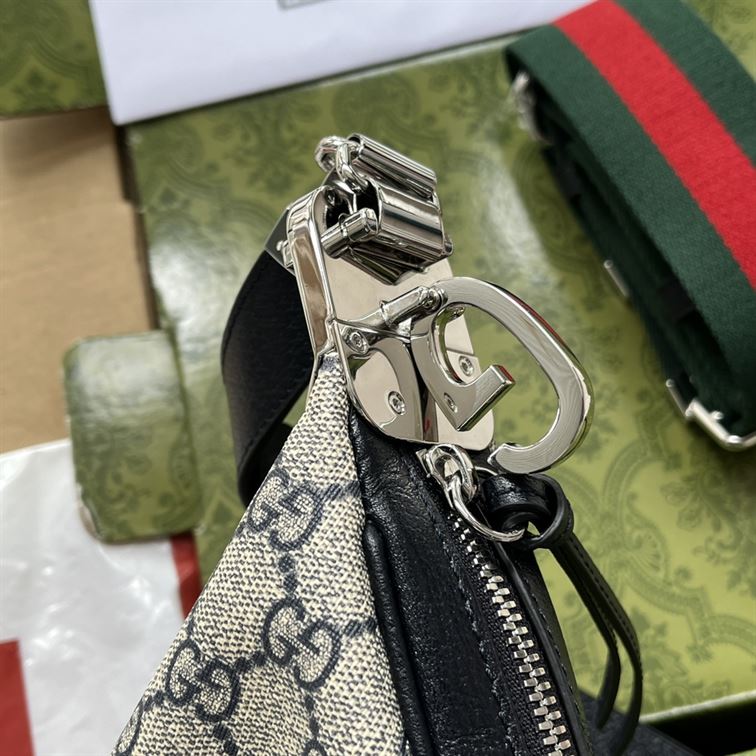 Gucci Attache large shoulder bag Beige and blue canvas - Image 4