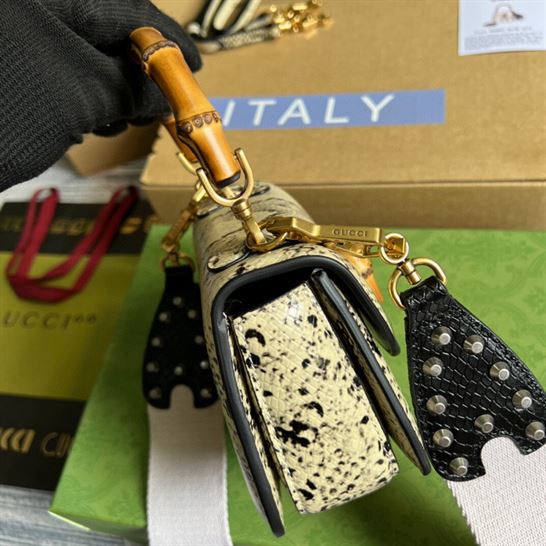 Gucci Bamboo 1947 python mini bag - Image 5