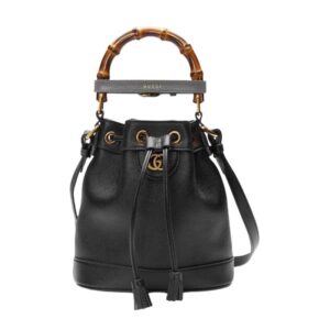 Gucci Diana mini bucket bag Black leather - GB038