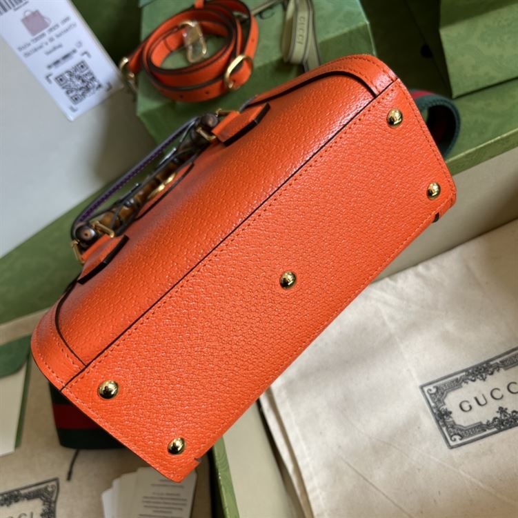 Gucci Diana mini tote bag Orange leather - Image 6