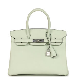 Hermes Birkin 30 Vert Fizz Epsom Palladium Hardware