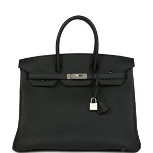 Hermes Birkin 35 Black Togo Brushed Palladium Hardware