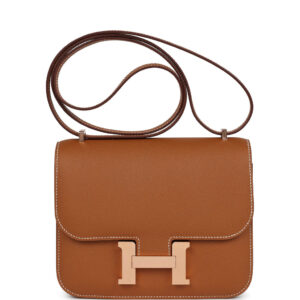 Hermes Constance 18 Gold Epsom Rose Gold Hardware