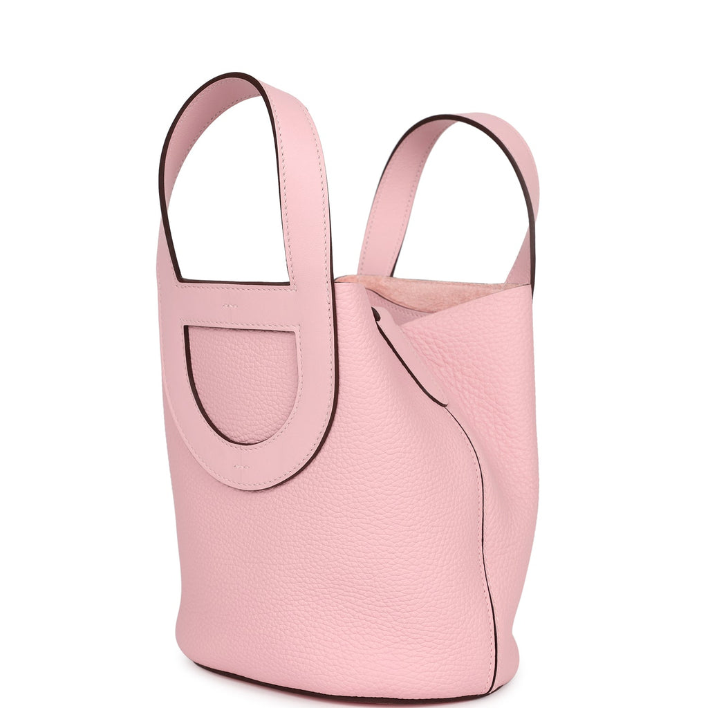 Hermes In-The-Loop 18 Rose Sakura Clemence and Swift Palladium Hardware - Image 6