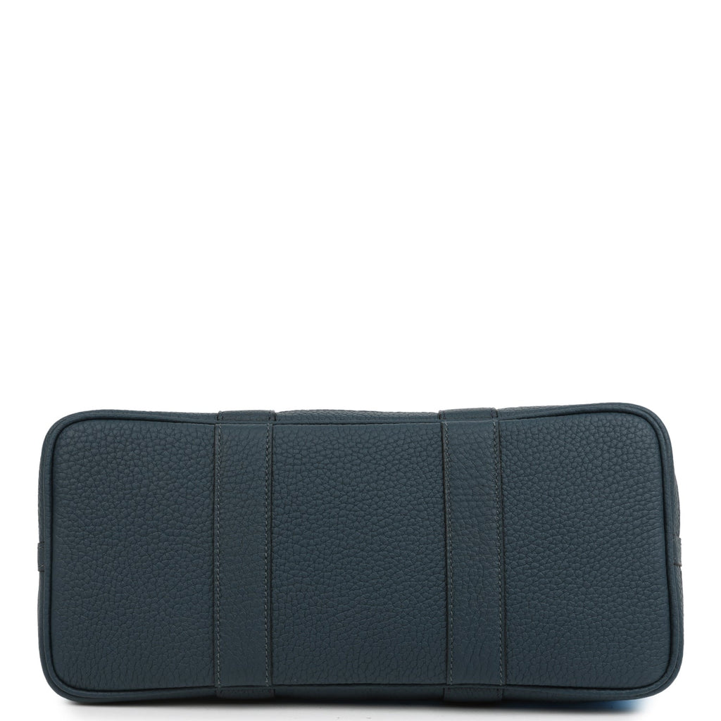 Hermes Garden Party 30 Bleu Riviera Officier Canvas and Bleu de Prusse Negonda Palladium Hardware - Image 7