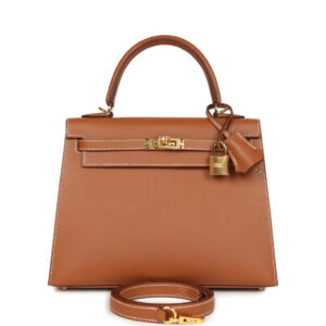 Hermes Kelly Sellier 25 Gold Madame Gold Hardware