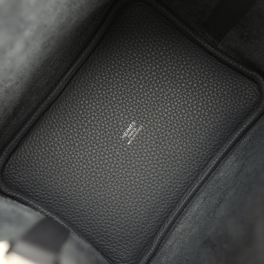 Hermes Picotin Lock 18 Eclat Ardoise Clemence and Gris Pantin Swift Palladium Hardware - Image 8