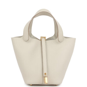 Hermes Picotin Lock 18 Beton Clemence Gold Hardware