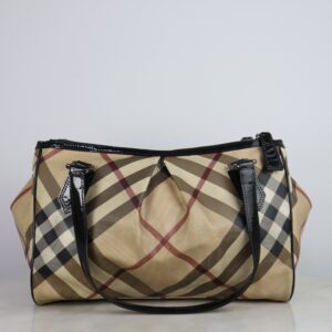 Burberry Nova Check Black Medium Melbury Shoulder Bag