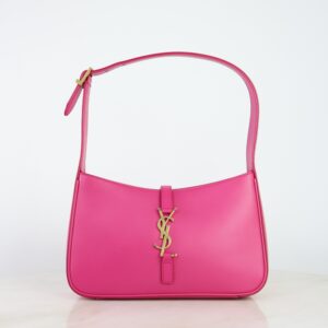 YSL Hot Pink Le 5 A 7 Hobo Shoulder Bag