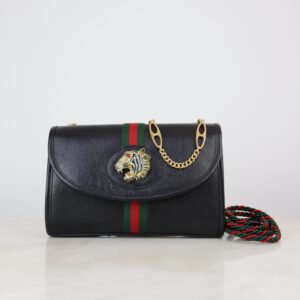 Gucci Black Rajah Small Shoulder Bag