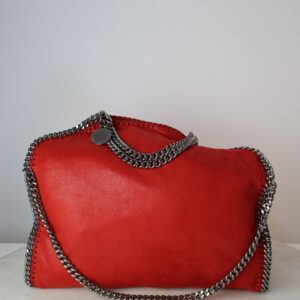 Stella Mccartney Red Fold Over Falabella Bag
