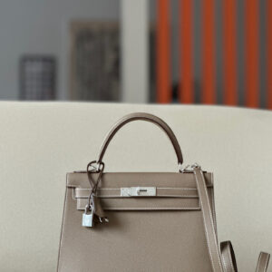 Kelly 28 Epsom Etoupe(18) Palladium Hardware