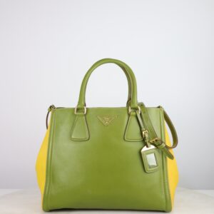 Prada Bicolor Tote Bag W/ Strap
