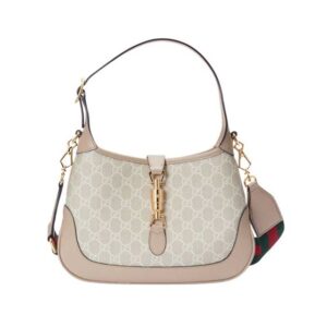 Jackie 1961 small GG shoulder bag Beige and white - GB058