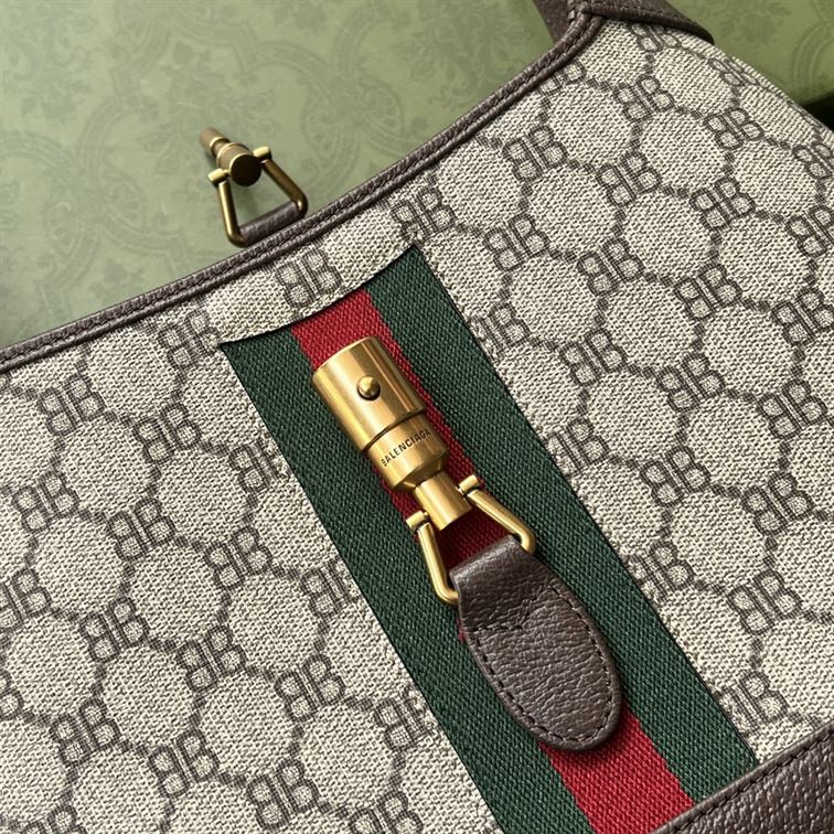 Jackie 1961 small shoulder bag Beige/ebony canvas - GB117 - Image 8