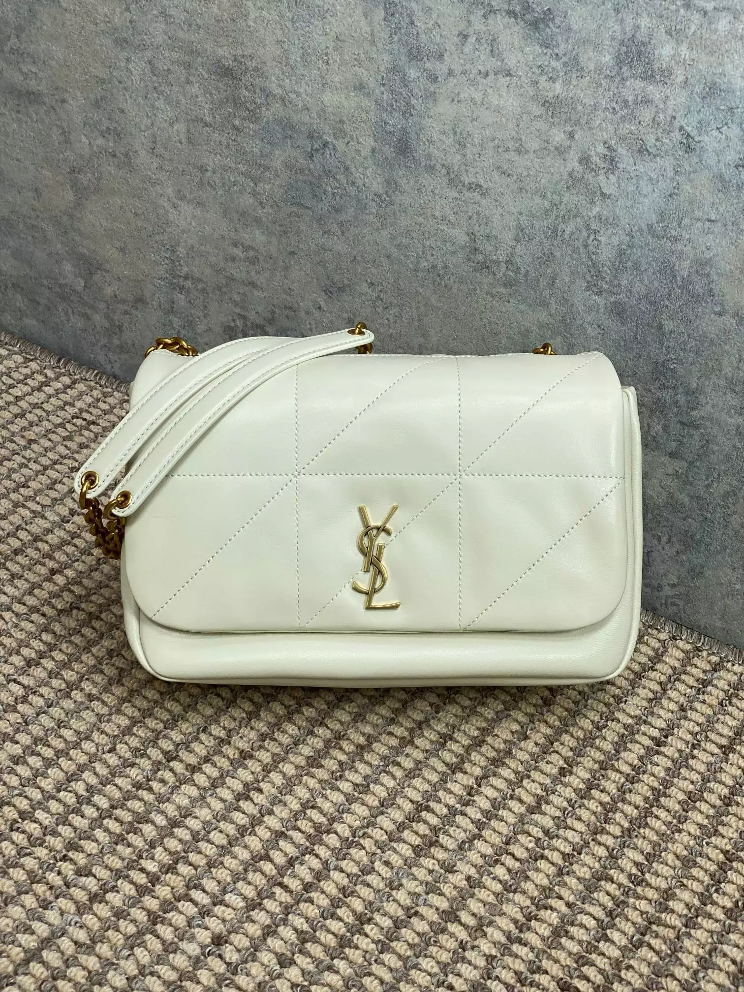 Jamie 4.3 Small in Blanc Vintage Lambskin - YB062 - Repbags.ru - Image 3