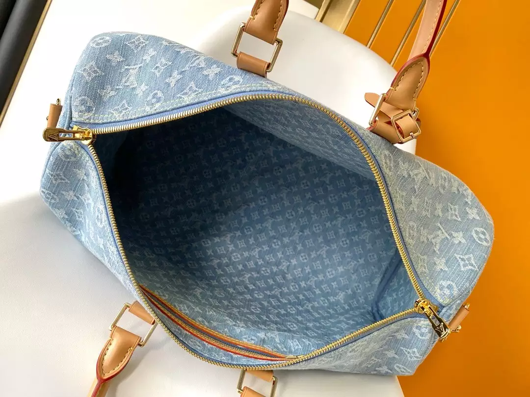 Keepall Bandoulière 45 Sky Denim Monogram Denim - Repbags.ru - Image 11