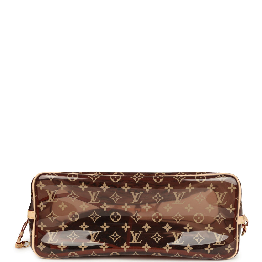 Louis Vuitton "Mykonos" Cities Neverfull GM Brown and Blue Monogram Vinyl Gold Hardware - Image 9