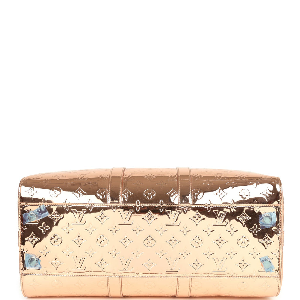 Louis Vuitton Keepall Bandouliere 45 Copper Monogram Miroir Rose Gold Hardware - Image 8