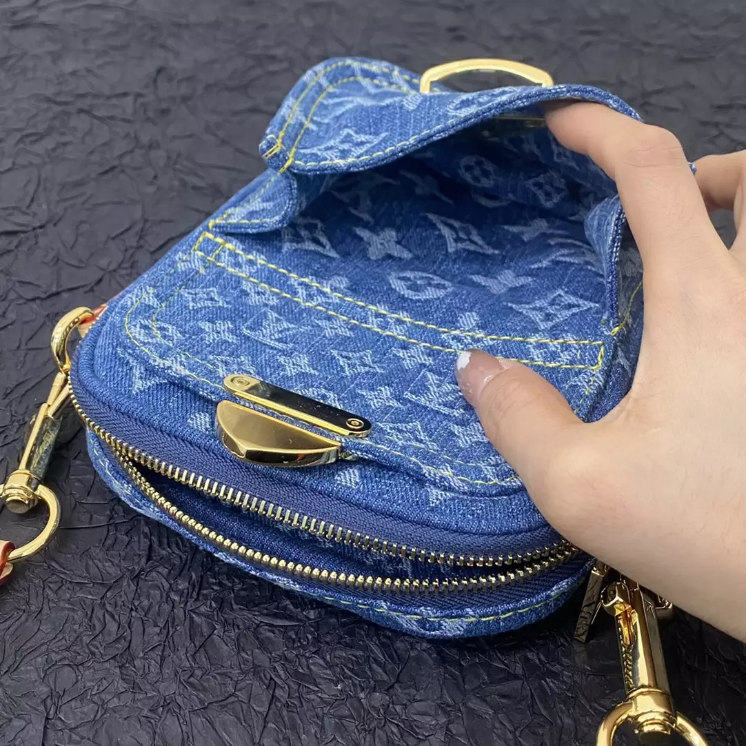 LV Fairfax Pochette Monogram Denim - ReplicaBags.is - Image 9