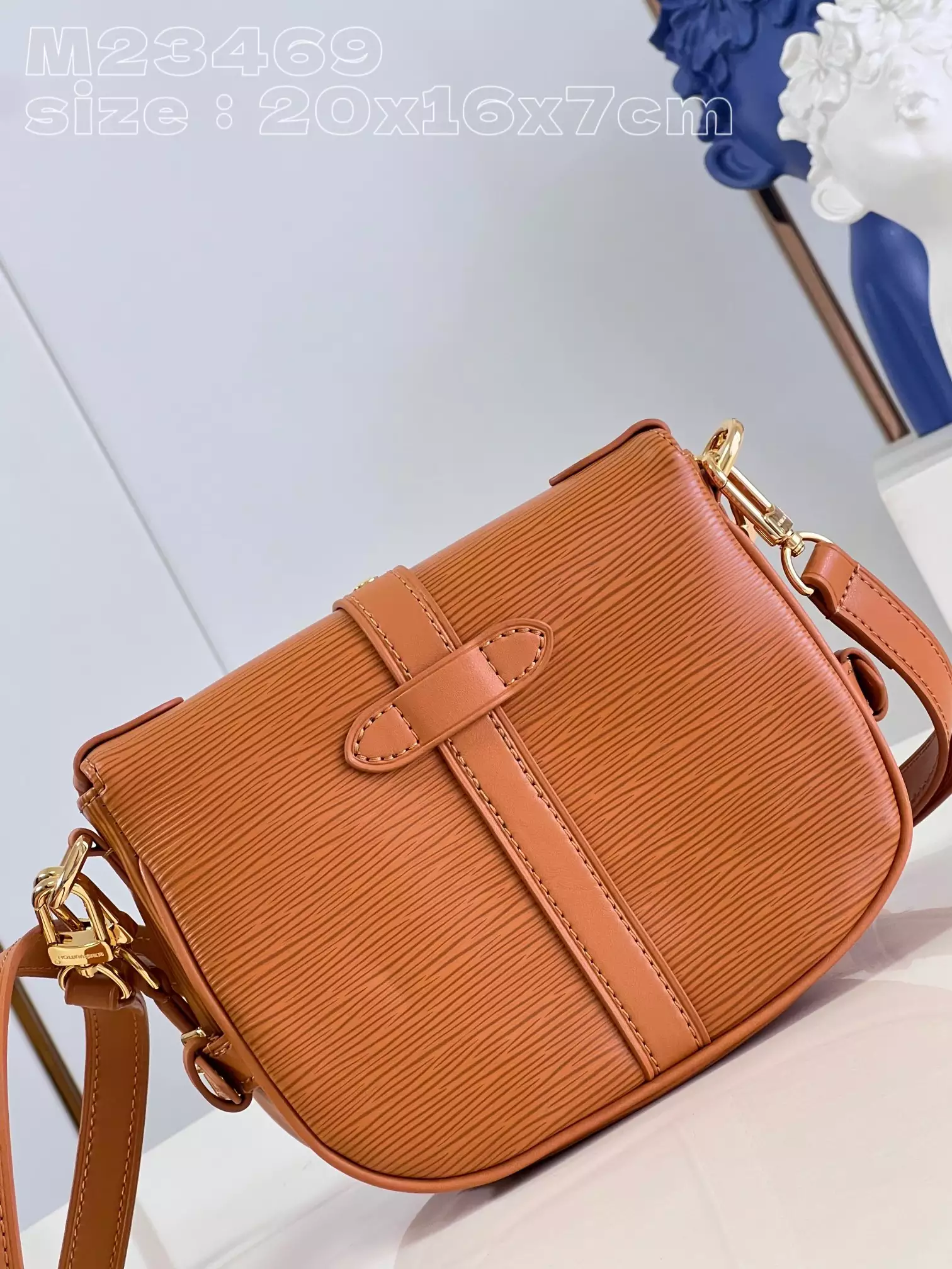 LV Saumur BB Cognac Brown Leather - Repbags.ru - Image 7