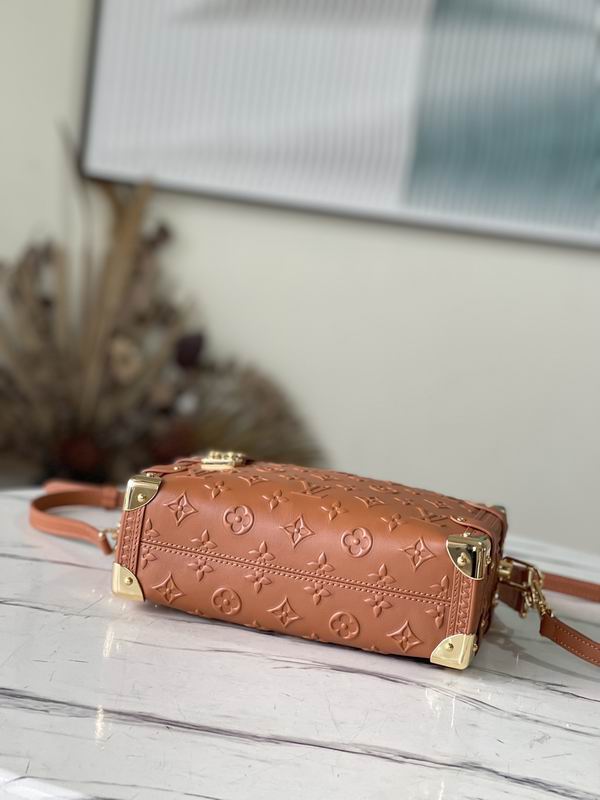 LV Side Trunk PM Tan Brown Calfskin Leather - Image 5