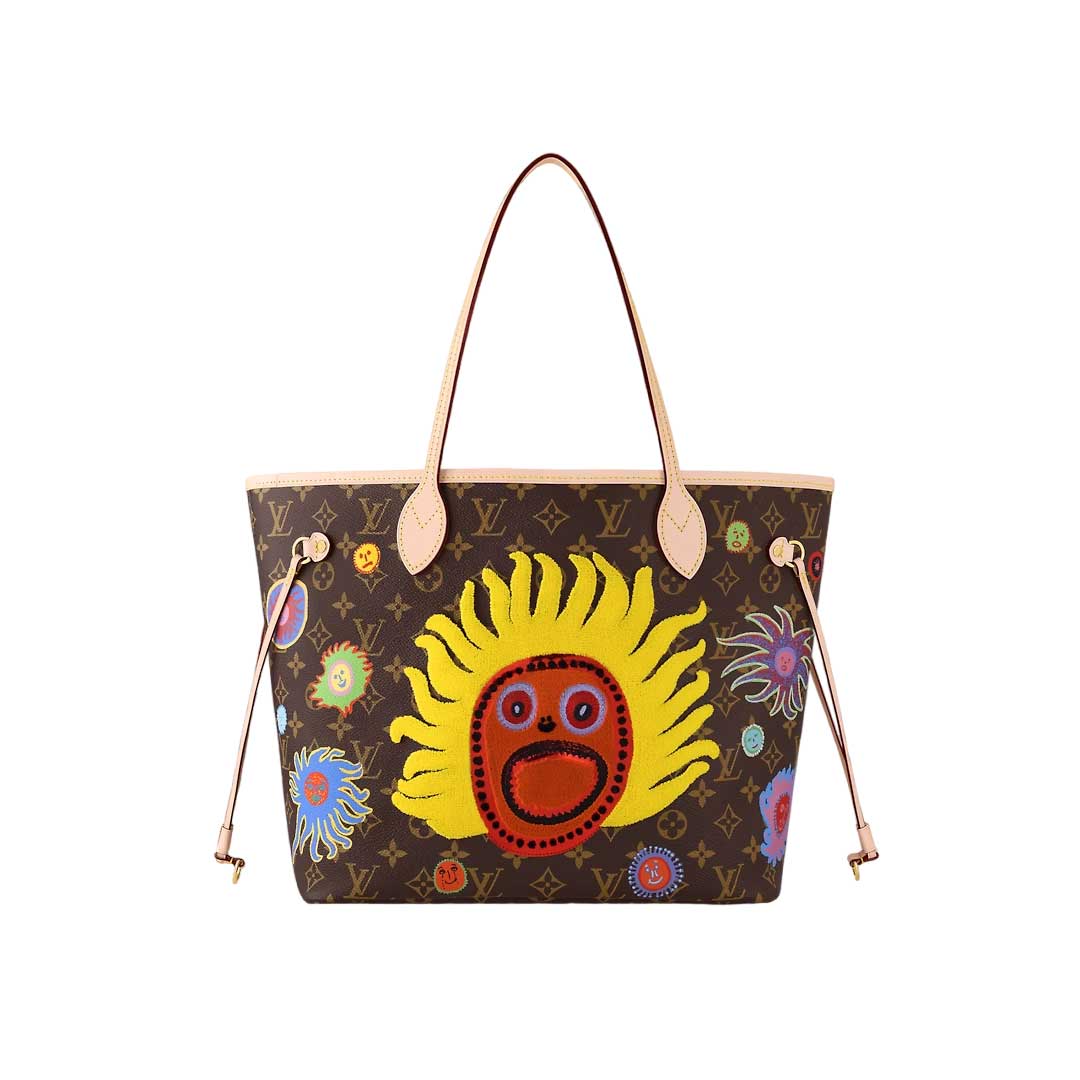 LV x YK Neverfull MM Tote Bag