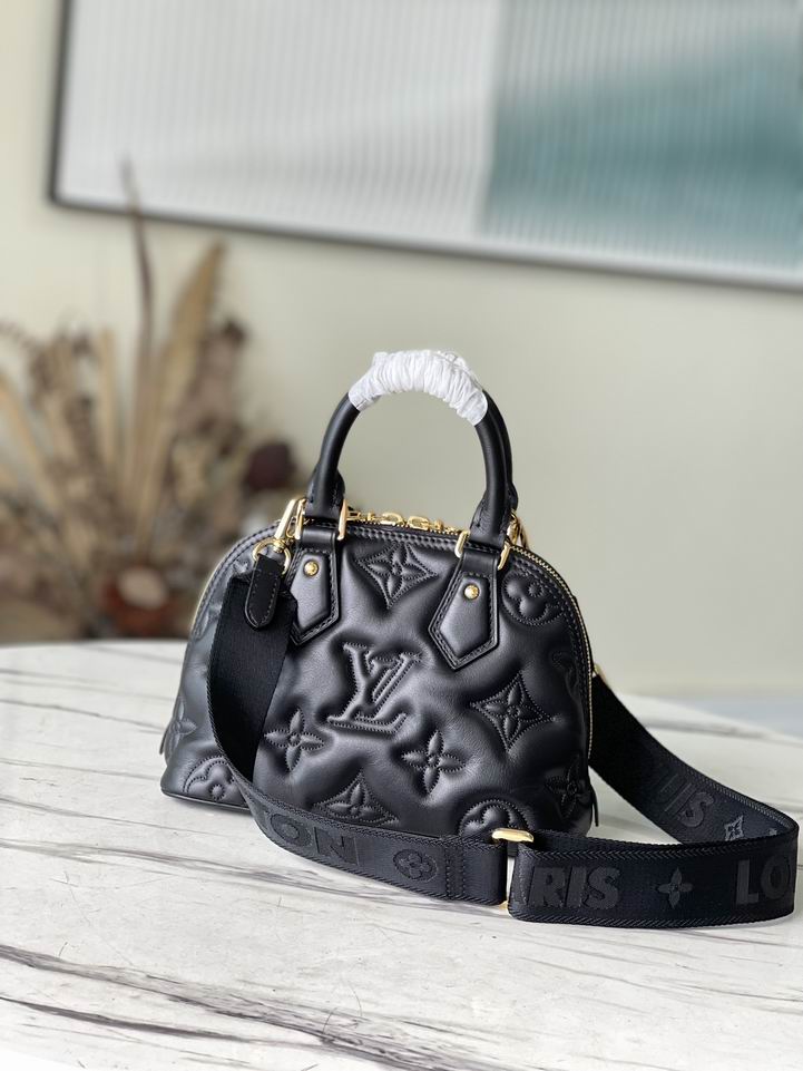 Louis Vuitton Alma BB Black Quilted embroidered smooth - Image 4