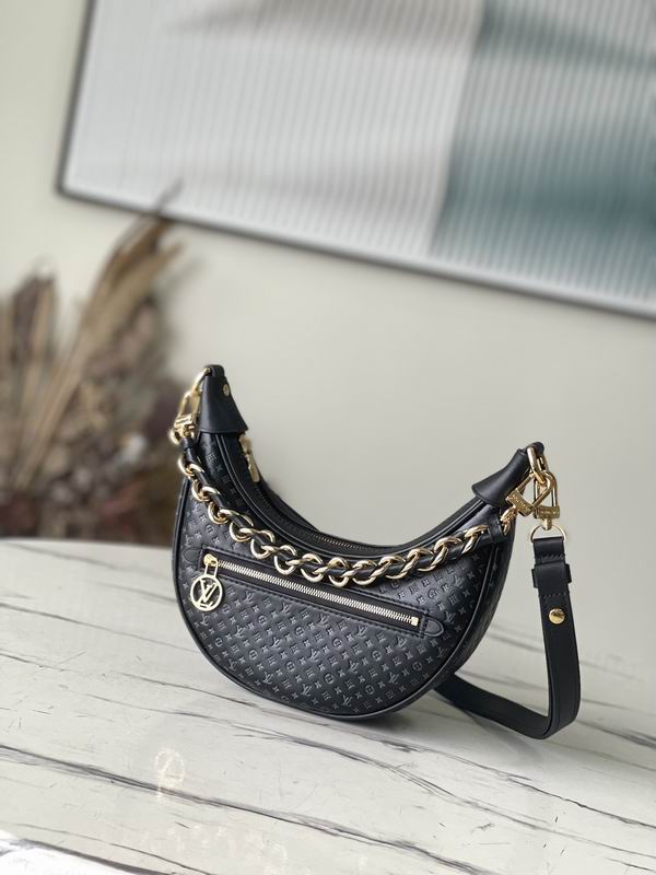 Louis Vuitton Loop Baguette Black Calfskin - Image 3