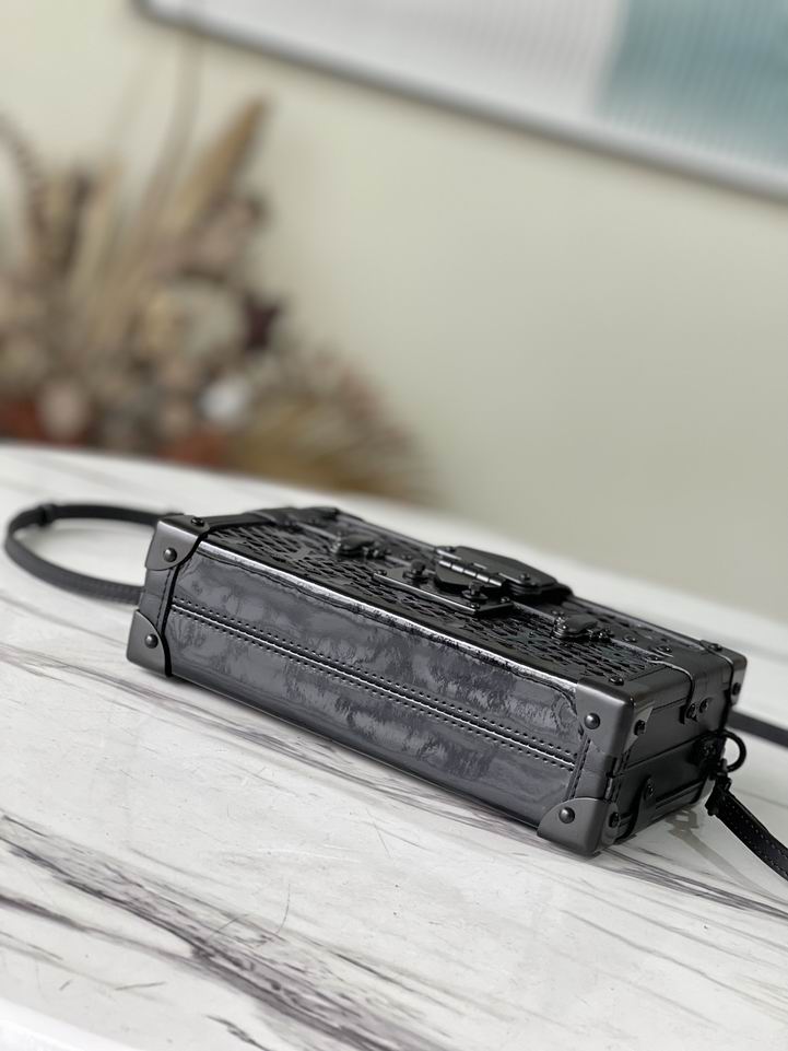 Louis Vuitton Petite Malle Black Red - Image 5