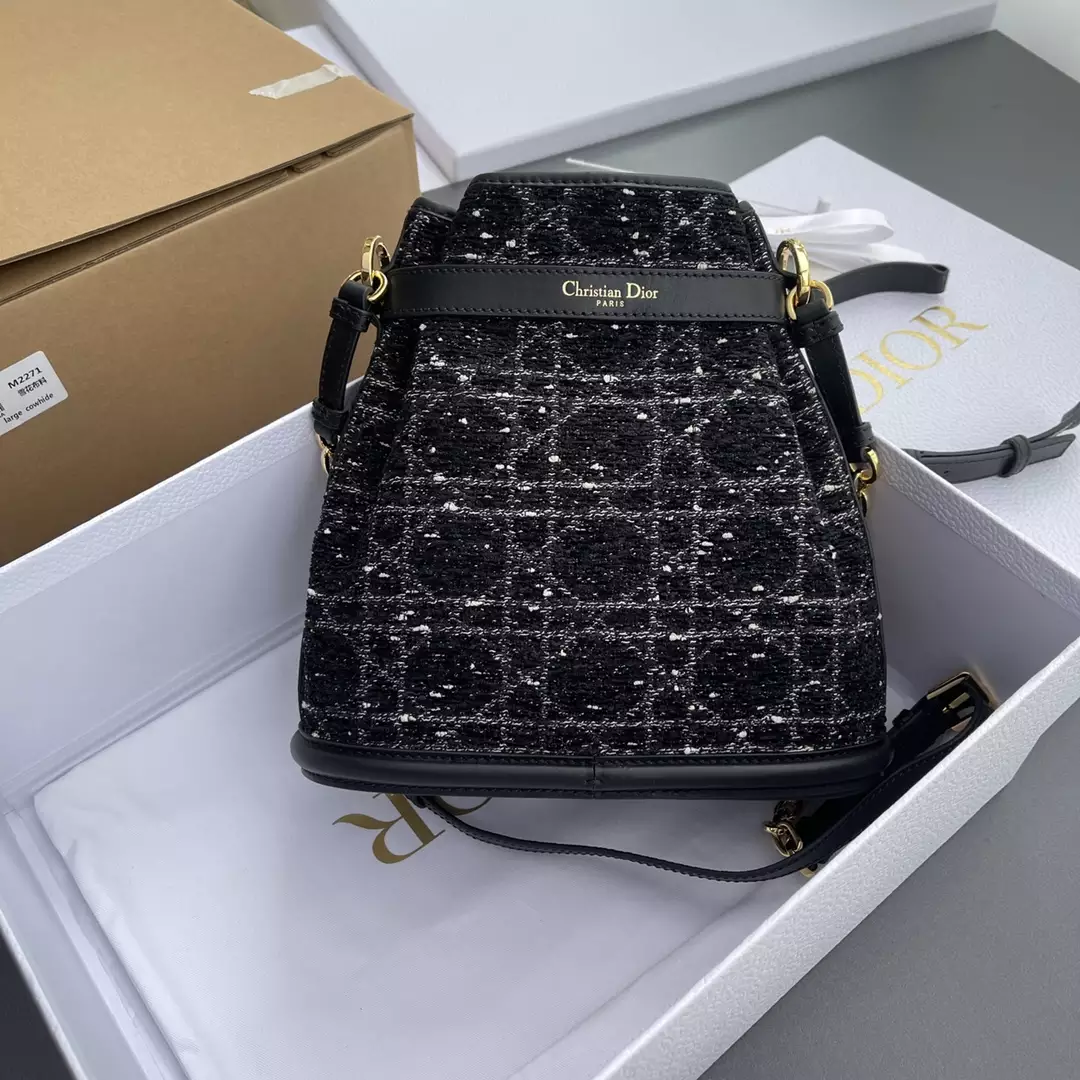 Medium C'est Dior Bag Black Cannage Tweed - Repbags.ru - Image 10