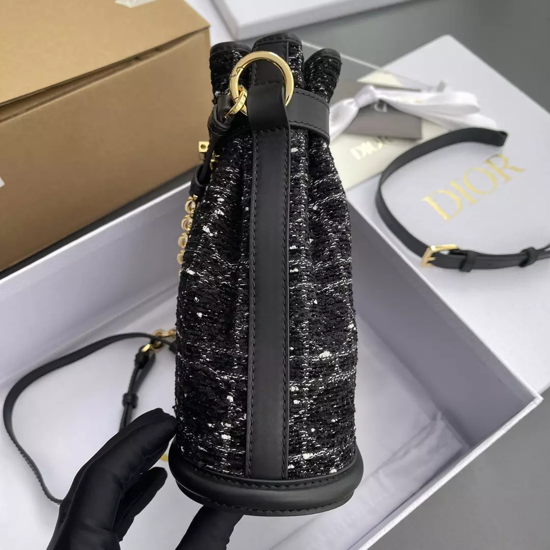 Medium C'est Dior Bag Black Cannage Tweed - Repbags.ru - Image 7