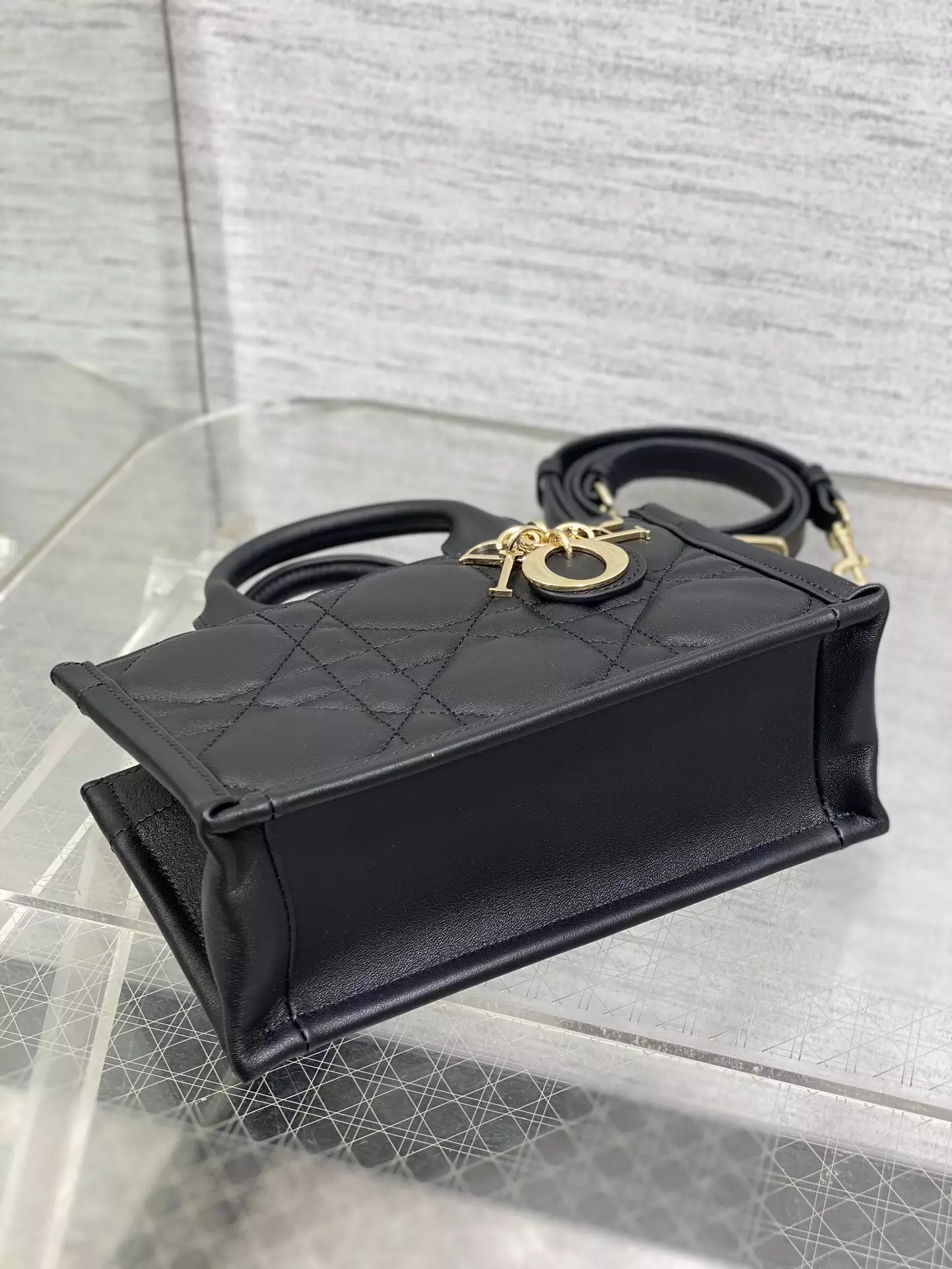 Mini Dior Book Tote Black Macrocannage Calfskin - Repbags.ru - Image 5