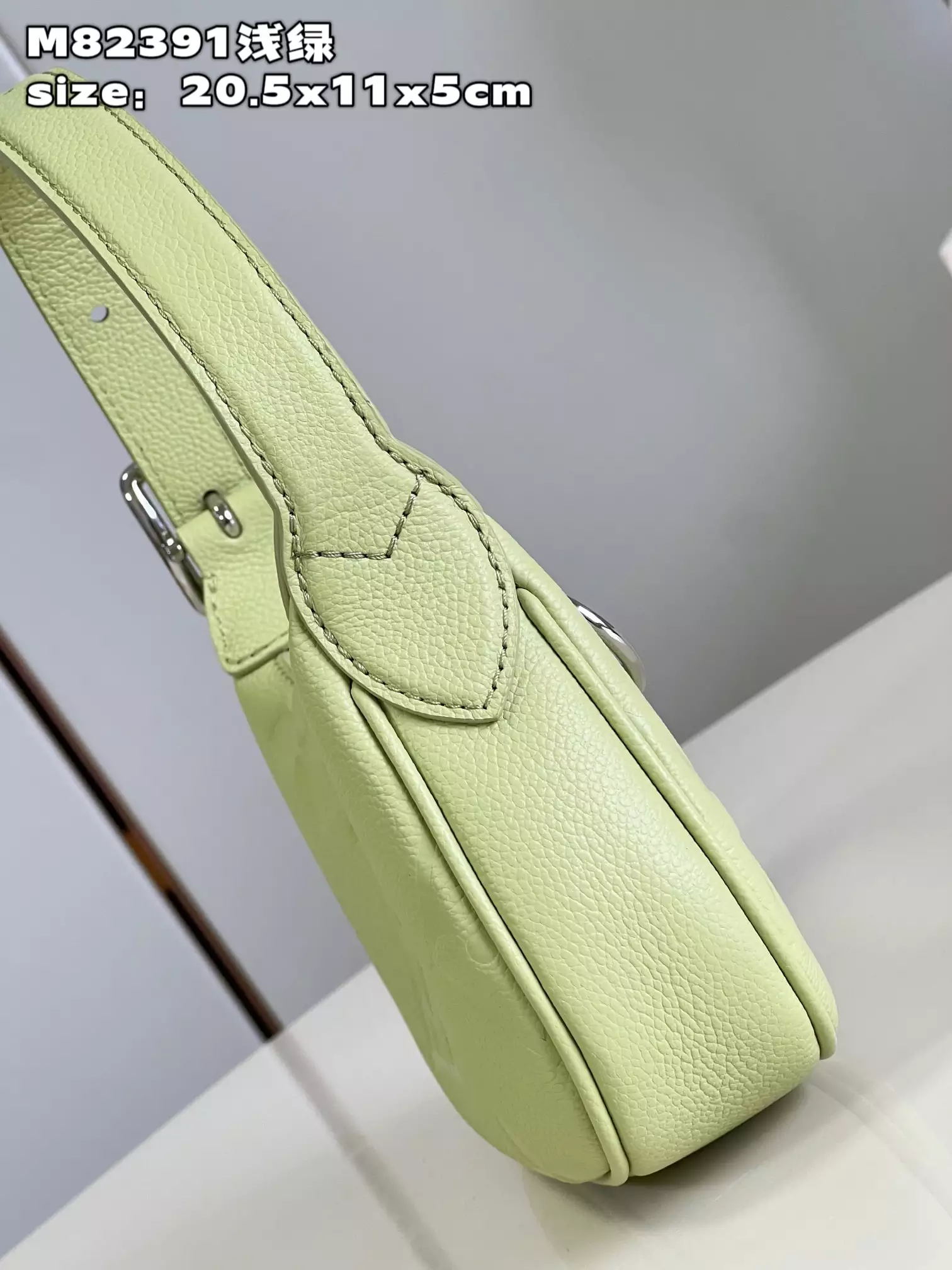 Mini Moon Monogram Empreinte Light Green Leather - Repbags.ru - Image 7
