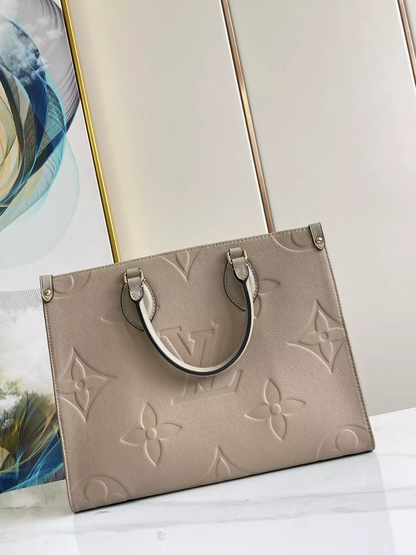 OnTheGo MM Monogram Empreinte Dune Leather - Repbags.ru - Image 4