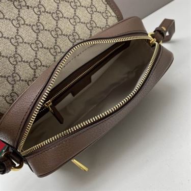 Ophidia GG mini shoulder bag Beige and ebony GG Supreme canvas - Image 8