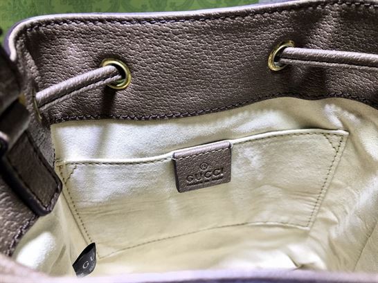 Ophidia GG small bucket bag Beige/ebony - Image 11