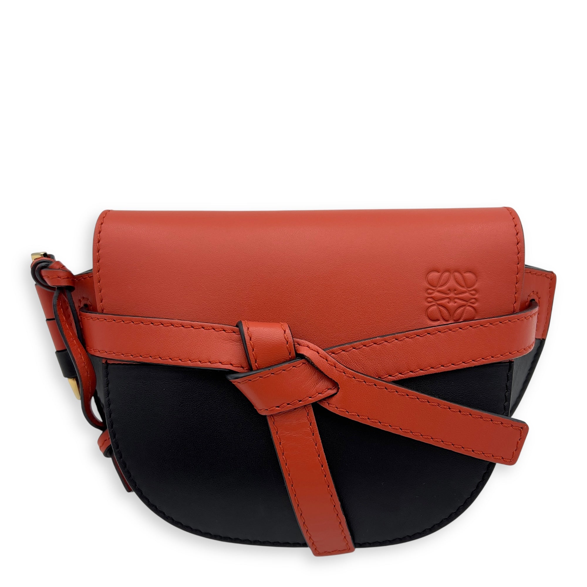 Gate Mini Multi-colour Crossbody Bag in Calfskin, Gold hardware