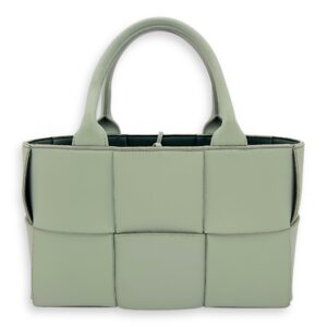 Arco Top Handle Bag Green in Lambskin