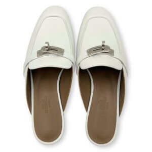 Oz Mule 36 White Shoes in, Palladium hardware