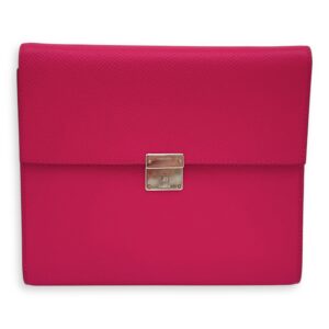 Clic Rose Extreme Shoulder Bag in Epsom, Palladium hardware