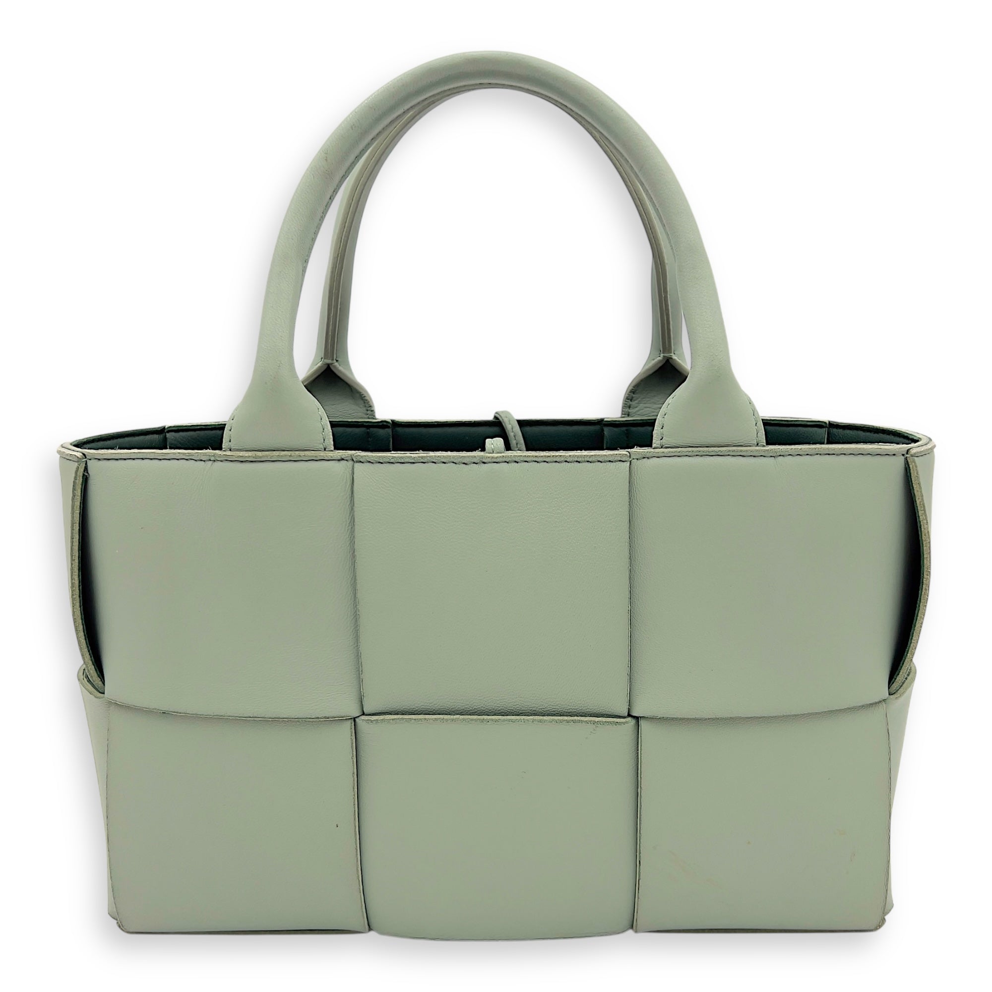 Arco Top Handle Bag Green in Lambskin - Image 3