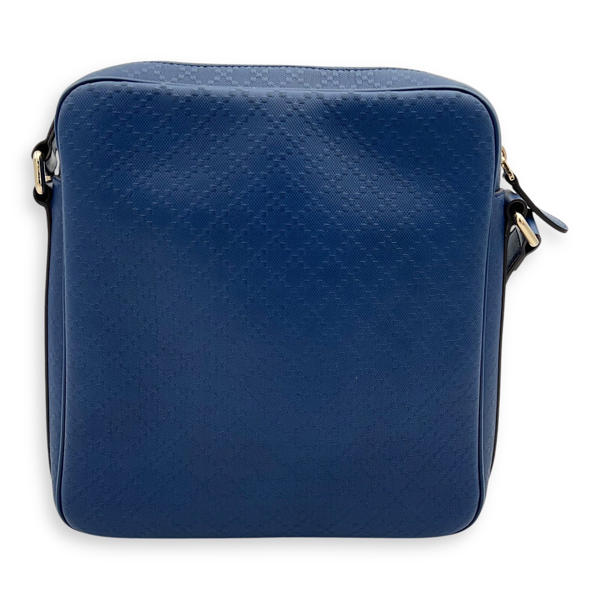 diamante Messenger Blue in Calfskin, Silver hardware - Image 3