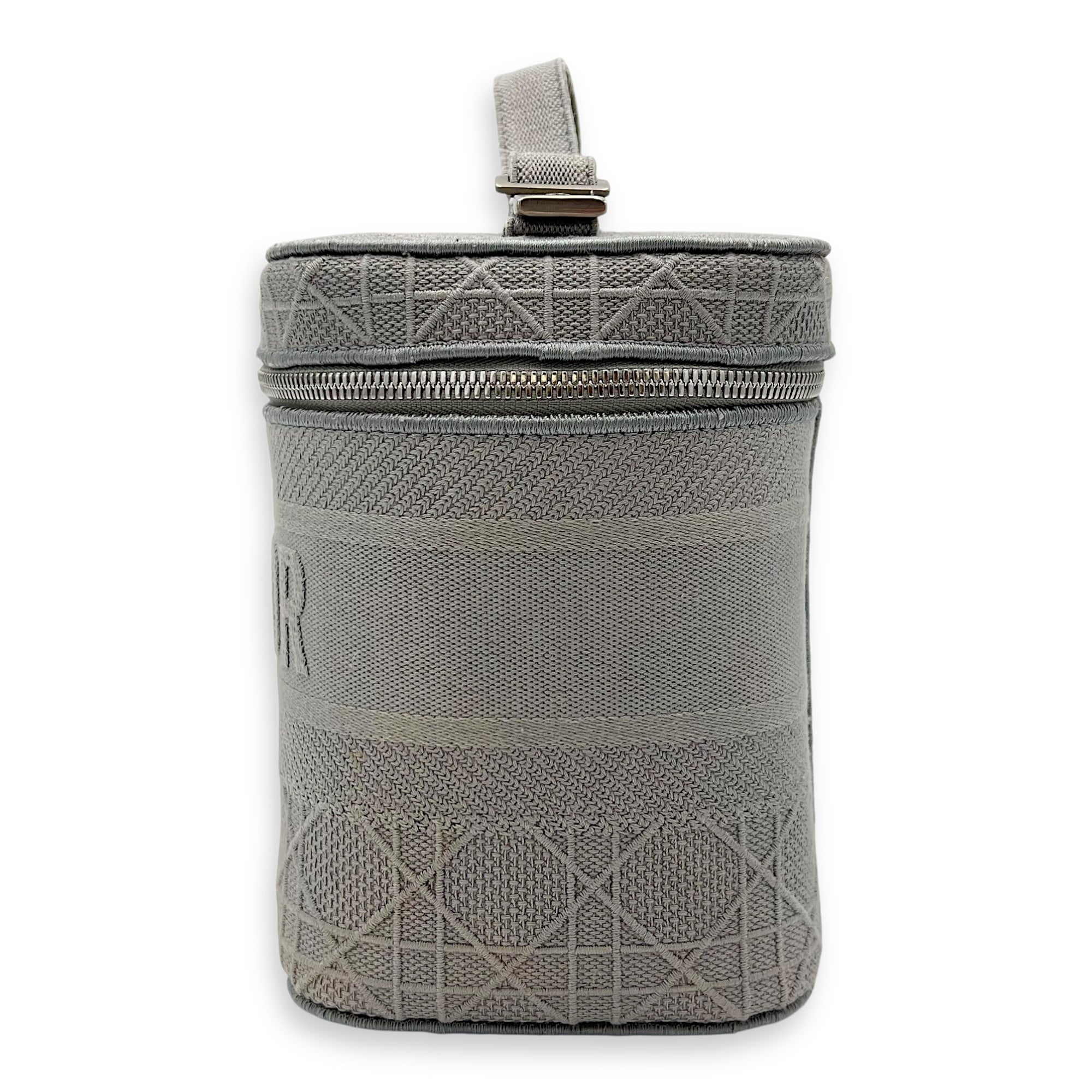 D-Lite Vanity Top Handle Bag Grey in Canvas, Silver hardware - Image 5