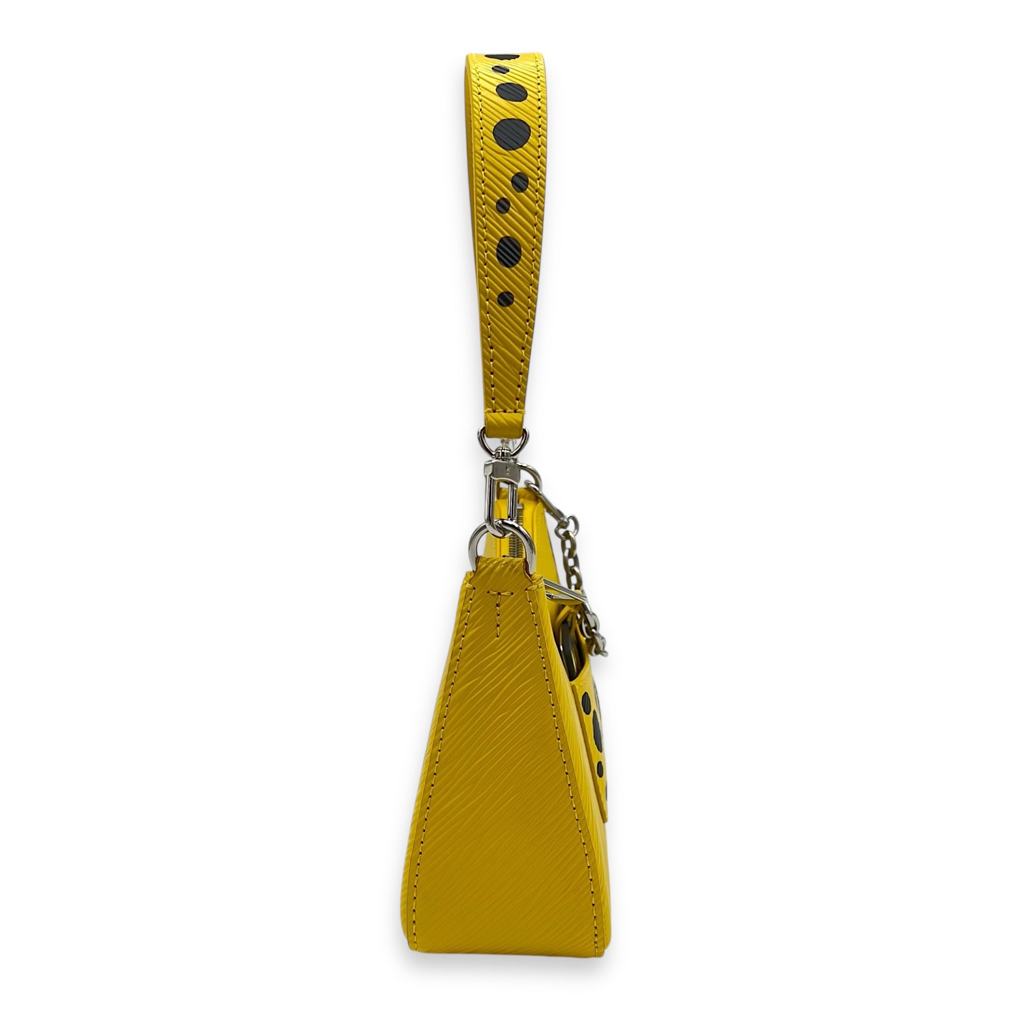 Marellini x Yayoi Kusama Shoulder Bag in Epi Leather, Silver hardware - Image 4