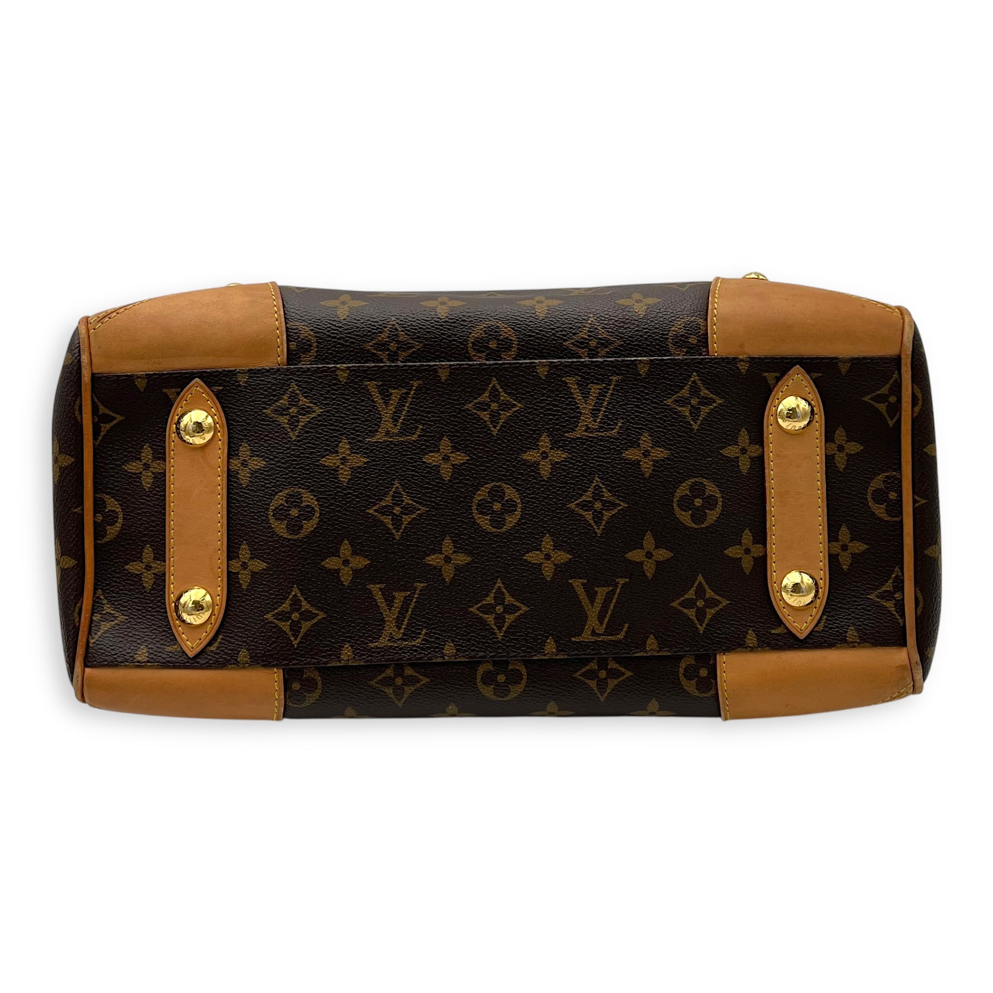 Estrella Top Handle Bag Brown in Monogram Coated Canvas, Gold hardware - Image 6